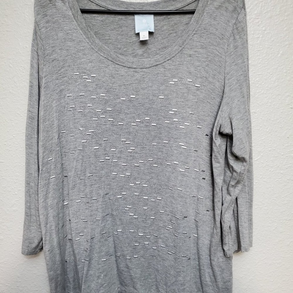 Sunday Gray 3/4 inch sleeve